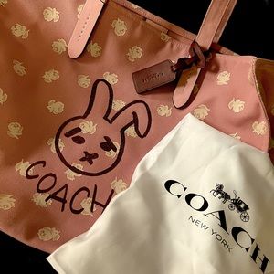 Limited Edition Bunny Coach tote bag